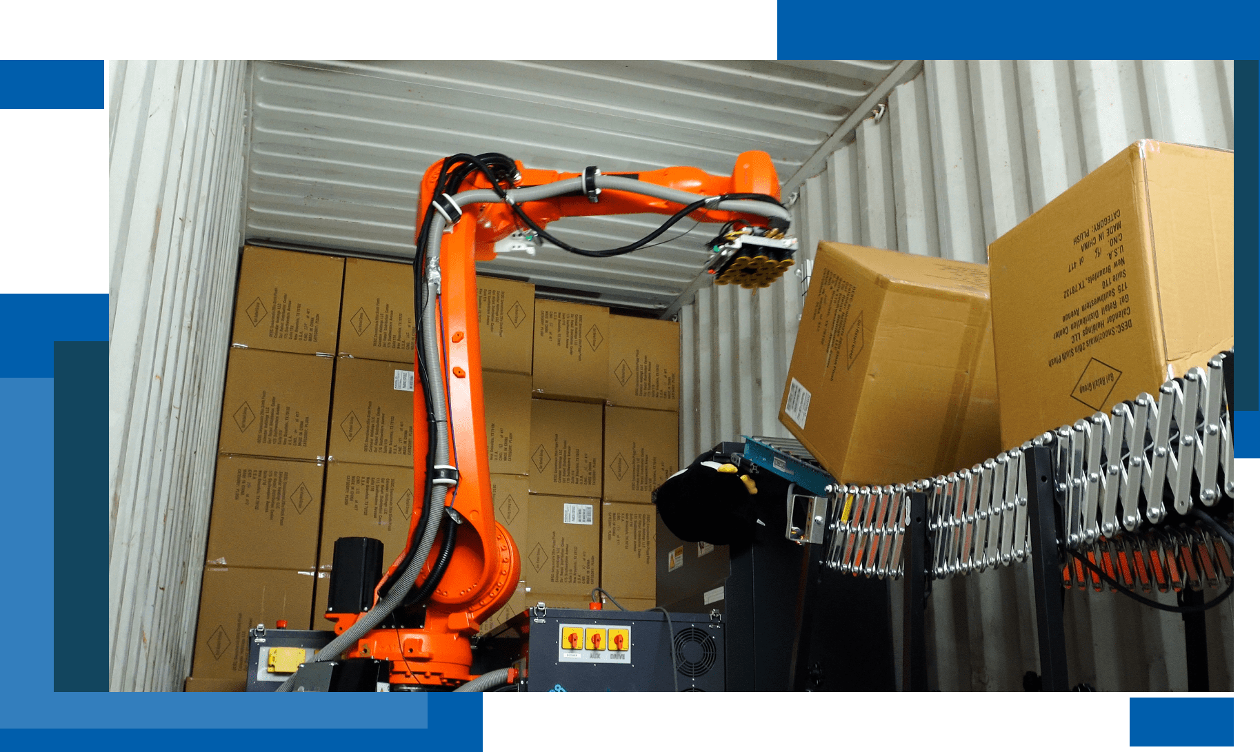 container unloading robot